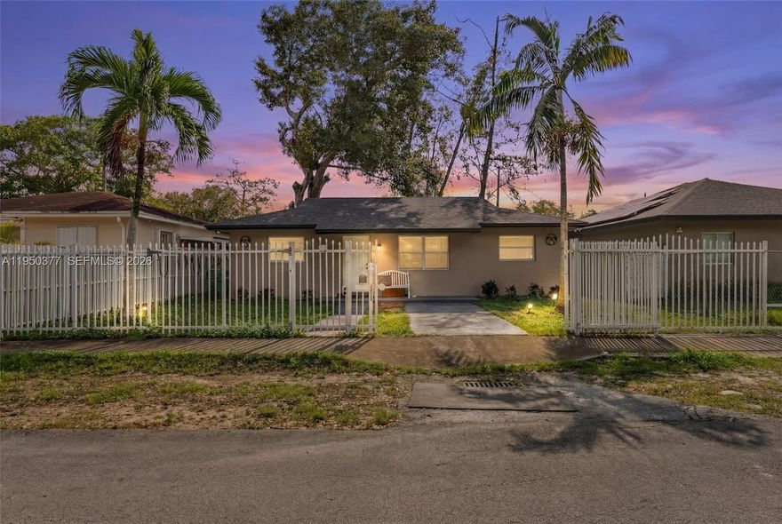 Priced to Sell ! This property features all modern updates it has 3-spacious Bedrooms /2 full bathrooms with the perfect floor plan ,open Gourmet kitchen with quartz counter tops ,stainless steel Appliances Big Laundry room Spacious back yard ,perfect for entertainment the home is situated right in front of a beautiful park with tennis courts ,walking trails surrounded by beautiful nature ,Prime location Centrally located shopping and dining, Ideal for first time Buyers ,Near the beaches 15 minutes to Miami Design District ,it will sell fast !!!!