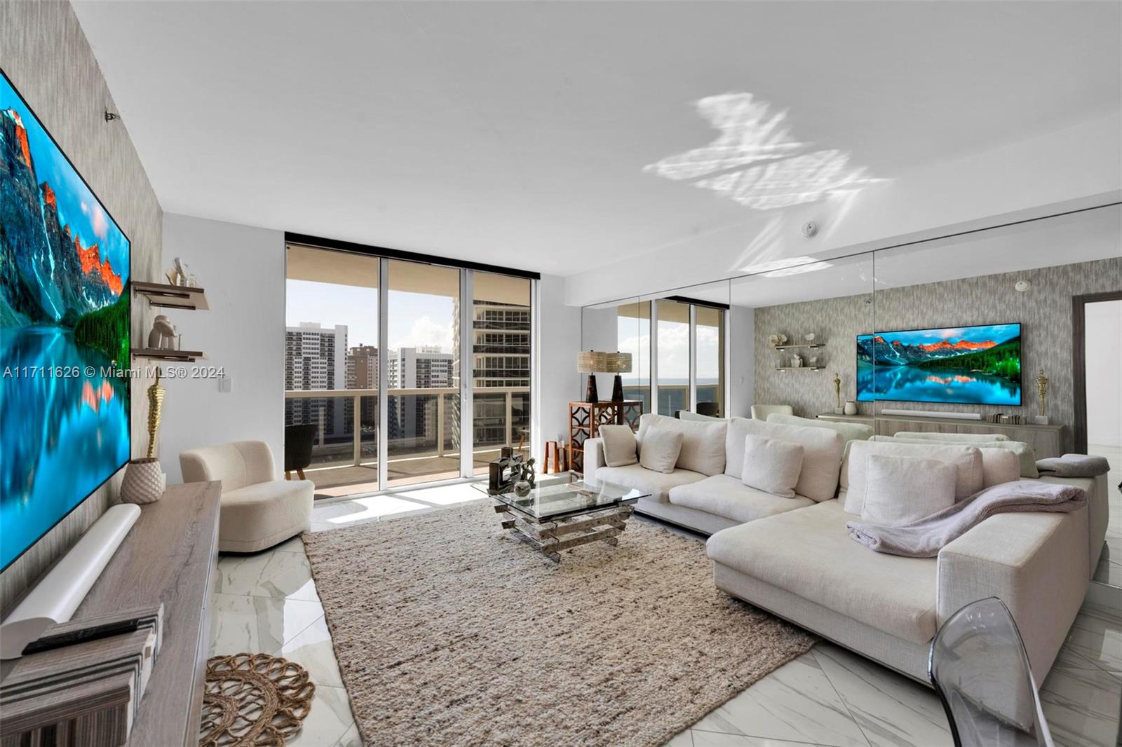 Stunning, remodeled 3-bedroom, 3-bathroom unit with breathtaking Southeast views! This light-filled, contemporary unit offers a perfect blend of style and function, featuring modern finishes throughout. The spacious open-concept living area is ideal for entertaining, while the well-appointed kitchen boasts sleek cabinetry, high-end appliances, and beautiful countertops. Enjoy panoramic views from the comfort of your private balcony or oversized windows in every room. With generous bedrooms and fully updated bathrooms, this home is move-in ready and designed for luxurious living. A must-see! Minutes to shops, casinos, restaurants, Ft. Lauderdale International Airport and Cruise Port, Brightline train station and more. This unit can be rented 12 times per year with a minimum of 30 days.