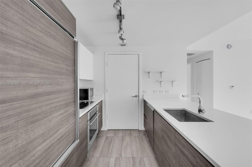 Beautiful and move-in ready, this stylish apartment offers the perfect blend of comfort and modern living. The spacious open concept layout features a sleek contemporary kitchen, an elegant bathroom with a separate soaking tub and walk-in shower, and the convenience of an in-unit washer and dryer. Step onto your private balcony and take in stunning city views, an ideal spot to unwind or entertain. Perfectly situated in the heart of Brickell, just steps from world class dining, nightlife, and premier shopping. This is your opportunity to live in one of Miami’s most desirable neighborhoods.