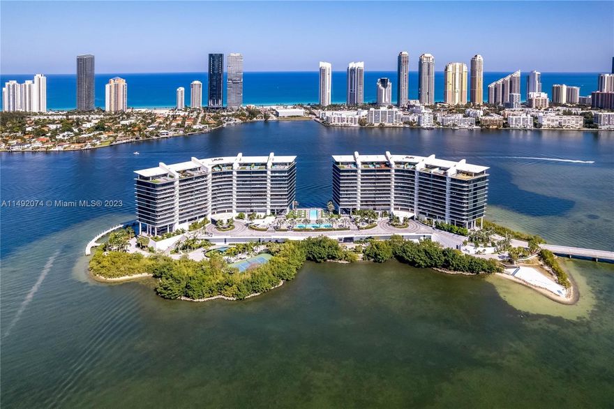 Stunning 3-bed/4.5-bath residence at Privé, an exceptional gated complex on a private island. With an open layout featuring 10 ft ceilings, and spacious terraces with a BBQ grill, this is the perfect blend of luxury and comfort. Impeccably finished and designer-decorated, this unique residence boasts luxury custom lighting, built-ins, wallpapers and closets by Ornare - RARE TO FIND. Indulge in outdoor living with unobstructed ocean, intracoastal and skyline views. Embrace Florida lifestyle with 24h concierge and security, along with 5-star resort amenities: private marina, restaurant/cafe, 2 pools, tennis courts, fitness center & spa, cigar and wine lounge, and much more. 2 parking spaces + storage included. Membership to Williams Island Club and amenities also available.