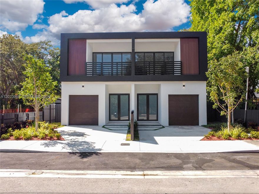 Introducing the masterpiece of Buena Vista — a brand-new construction residence that redefines modern luxury. This exceptional home offers 3 bedrooms, 3 full bathrooms, and 2 half baths with premium developer upgrades throughout.
Designed with elegance and natural light in mind, the home features soaring 10-foot ceilings and floor-to-ceiling Low-E impact windows. Expansive double patio doors create a seamless indoor-outdoor flow, blending sophisticated interior spaces with resort-style outdoor living.
The chef’s kitchen is a true centerpiece, showcasing sleek custom cabinetry, premium appliances, a hidden pantry, and striking black rail accents for a refined modern aesthetic.
The luxurious primary suite offers a custom illuminated glass closet and a spa-inspired bathroom complete with massage jets and an oversized rain shower.
Outdoor living is designed for relaxation and entertaining, featuring a private pool and spa with massage features, a covered terrace, and a five-star outdoor kitchen surrounded by lush landscaping and beautiful mature trees.
Additional features include:
Porcelain tile flooring throughout
Floor-to-ceiling porcelain bathroom walls
Custom vanities
Finished custom closet carpentry
Spacious upstairs laundry room with sink and porcelain countertops
1-car garage
2 additional outdoor parking spaces
A rare opportunity to own a thoughtfully designed modern residence in one of Miami’s most desirable neighborhoods.