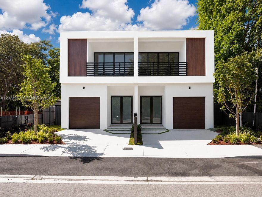 Introducing the masterpiece of Buena Vista — a brand-new construction residence that redefines modern luxury. This exceptional home offers 3 bedrooms, 3 full bathrooms, and 2 half baths with premium developer upgrades throughout.
Designed with elegance and natural light in mind, the home features soaring 10-foot ceilings and floor-to-ceiling Low-E impact windows. Expansive double patio doors create a seamless indoor-outdoor flow, blending sophisticated interior spaces with resort-style outdoor living.
The chef’s kitchen is a true centerpiece, showcasing sleek custom cabinetry, premium appliances, a hidden pantry, and striking black rail accents for a refined modern aesthetic.
The luxurious primary suite offers a custom illuminated glass closet and a spa-inspired bathroom complete with massage jets and an oversized rain shower.
Outdoor living is designed for relaxation and entertaining, featuring a private pool and spa with massage features, a covered terrace, and a five-star outdoor kitchen surrounded by lush landscaping and beautiful mature trees.
Additional features include:
Porcelain tile flooring throughout
Floor-to-ceiling porcelain bathroom walls
Custom vanities
Finished custom closet carpentry
Spacious upstairs laundry room with sink and porcelain countertops
1-car garage
2 additional outdoor parking spaces
A rare opportunity to own a thoughtfully designed modern residence in one of Miami’s most desirable neighborhoods.