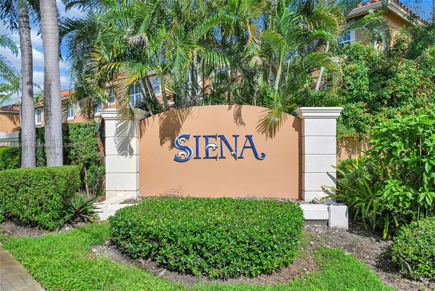 Welcome to 5844 Siena Lane, a well-maintained 2-bedroom, 2.5-bath townhome located in the desirable community of Siena in Hollywood. This spacious residence features an open-concept living and dining area filled with natural light, a functional kitchen with ample storage, and sliding glass doors leading to a private patio—perfect for relaxing or entertaining. Upstairs, you’ll find two comfortable primary suites, each with its own full bathroom, offering privacy and convenience. Additional highlights include in-unit laundry, assigned parking, and access to community amenities such as a playground and green spaces. Conveniently situated near shopping, dining, major highways, and just minutes from Hollywood Beach, this home offers the perfect combination of comfort and location.