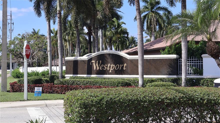 Welcome to a magnificent Westport retreat, where family living meets elegance. This impeccably maintained residence exudes an inviting atmosphere with its open layout. Brand new roof! The generously sized living room seamlessly transitions into the sophisticated formal dining area and cozy family room. Experience culinary bliss in the kitchen with granite countertops and top-of-the-line stainless steel appliances. Step outside to a backyard paradise featuring resort-style landscaping, a sparkling pool, and an expansive patio equipped with a retractable awning for ultimate outdoor comfort. Low HOA fees!