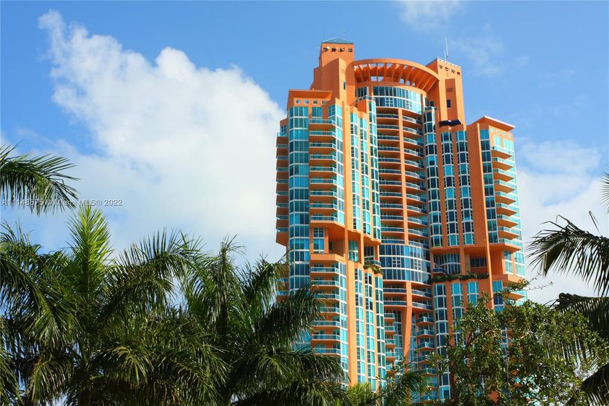 Sought after Portofino Tower, 3 bedroom, 2 and half bath, 2,550 square feet, w/ floor to ceiling windows , corner unit  with Breathtaking Panoramic views of the ocean, Fisher Island, government cut, Biscayne bay, and Miami skyline. Sit on your Sunrise or Sunset terraces  and absorb the spectacular views and watch Cruise ships cruise out to the Ocean!! Portofino offers 5 star amenities, amazing fitness and spa located on the 30th floor as well as clubroom and outside terrace. Tennis, 2 pool areas, valet, 24hr security & and mins away to the finest restaurants South of fifth, Easy access to shoppes, groceries and expressway. Live the Portofino experience !!!