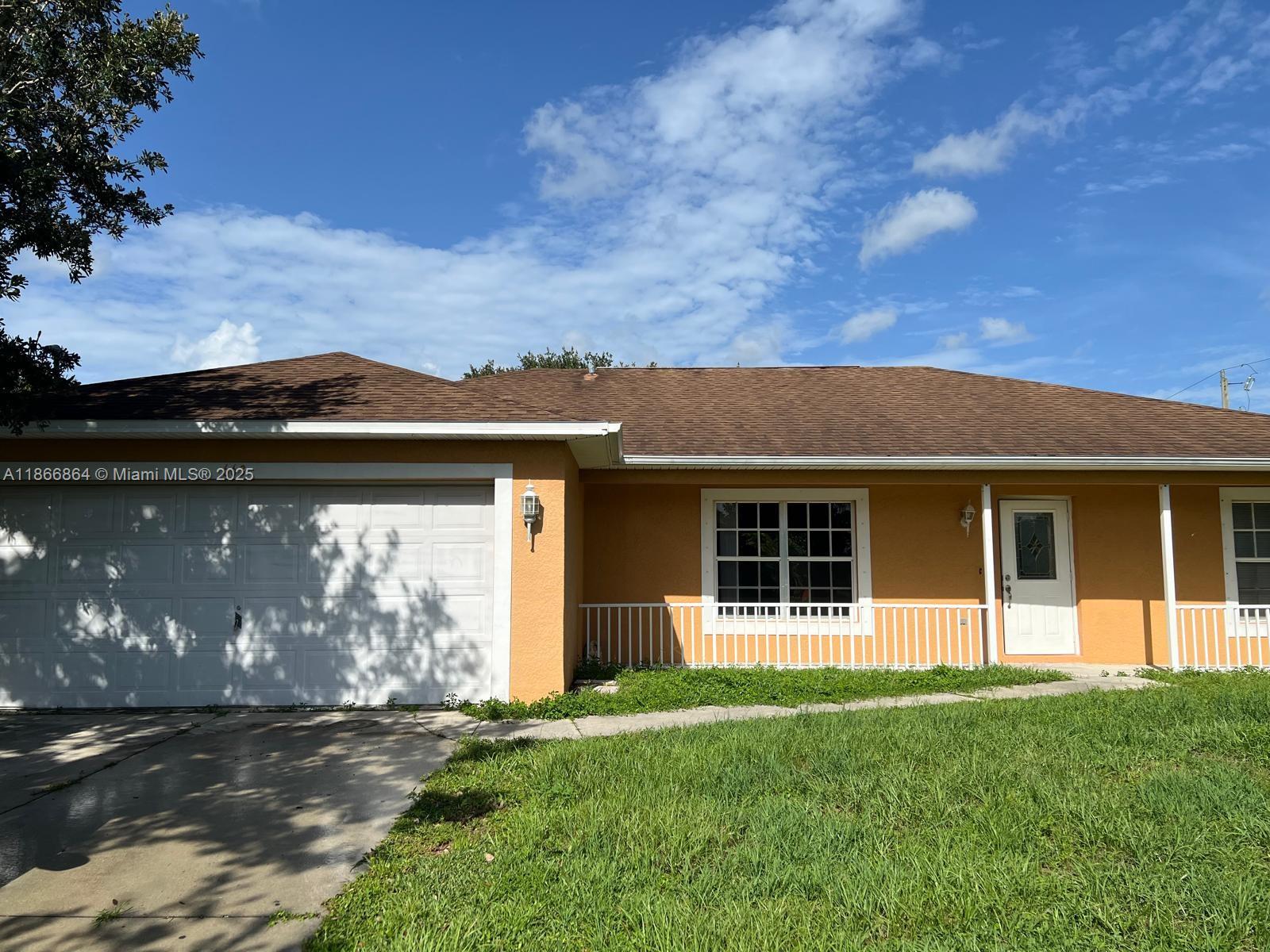 BEAUTIFUL MAINTAINED 3 BEDROOMS, 2 BATHROOMS, AND 2 CAR GARAGE. LOCATED IN THE LEHIGH ACRES AREA, CONVENIENTLY LOCATED MINUTES FROM SR-82 AND SHOPPING CENTERS, FORT MYERS, AND I-75. NEW ROOF INSTALLED IN 2018, KITCHEN CABINETS AND COUNTER TOPS WITH NEW APPLIANCES IN 2019, NEW WATER (OSMOSIS) SYSTEM IN 2023. SCHEDULE YOUR SHOWING TODAY!