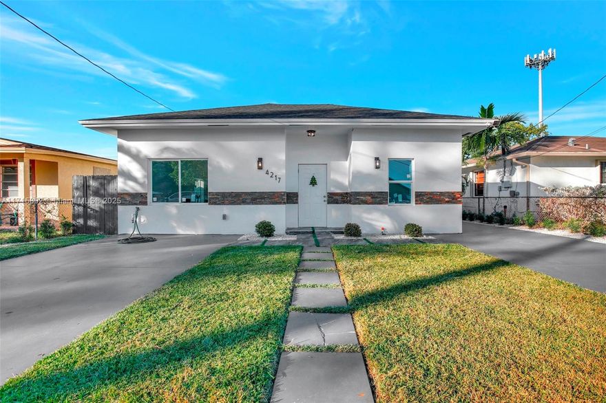 SELLER MOTIVATED! CLOSING COST CONTRIBUTION TO THE BUYER! (Call for details). FANTASTIC OPPORTUNITY TO OWN A BRAND-NEW HOME, BUILT IN 2024! THIS HOME OFFERS THE PERFECT COMBINATION OF MODERN DESIGN AND ELEGANT STYLE. THE IDEAL LAYOUT INCLUDES FOUR BEDROOMS AND THREE BATHROOMS, FEATURING TWO MASTER BEDROOMS FOR ADDED COMFORT AND PRIVACY. THE SPACIOUS LIVING/DINING AREA IS PERFECT FOR ENTERTAINING. THE BATHROOMS ARE BEAUTIFULLY DESIGNED. ADDITIONAL FEATURES INCLUDE IMPACT WINDOWS AND DOORS FOR SECURITY. THIS HOME ALSO FEATURES NEW PLUMBING AND ELECTRICITY. THE FULLY FENCED BACKYARD PROVIDES PRIVACY, ROOM FOR A POOL, AND HAS A GATE THAT OPENS TO THE OTHER STREET. THE LOT SPANS FROM SIDE TO SIDE. ALL DONE WITH PERMITS. EASY TO SHOW!  MOTIVATED SELLER!