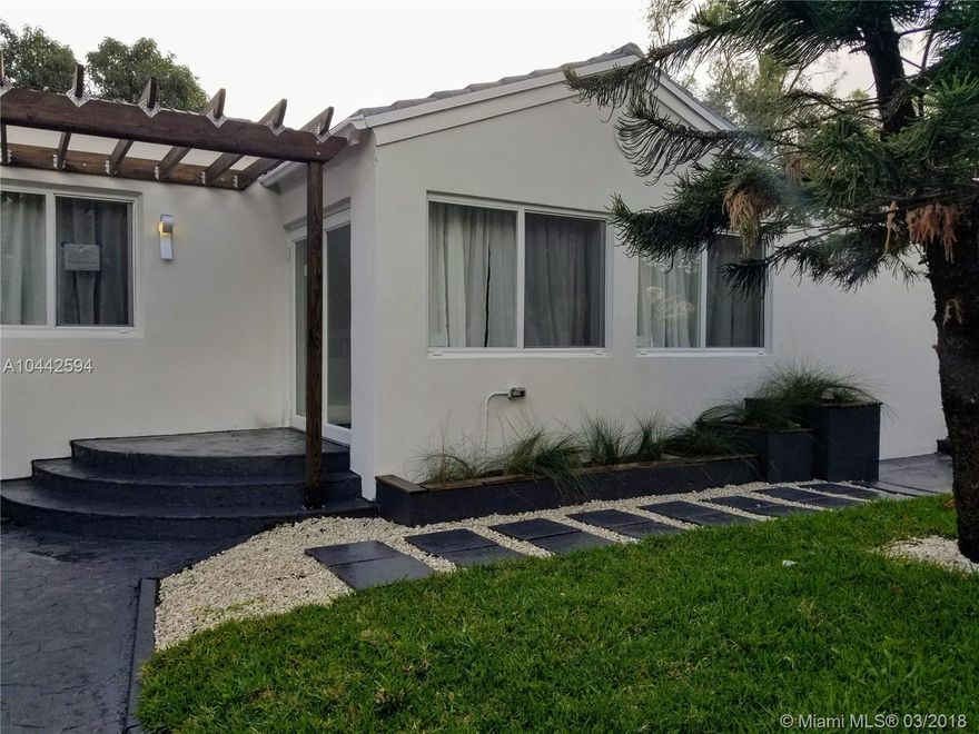 Beautiful modern home close to Design District.  Large 3/3 and also separate Family room and formal dining. New Roof, impact windows, A/C. New kitchen and baths. HOUSE IS ALSO FOR SALE. IF ITS RENTED IT WILL BE TAKEN OFF THE MLS