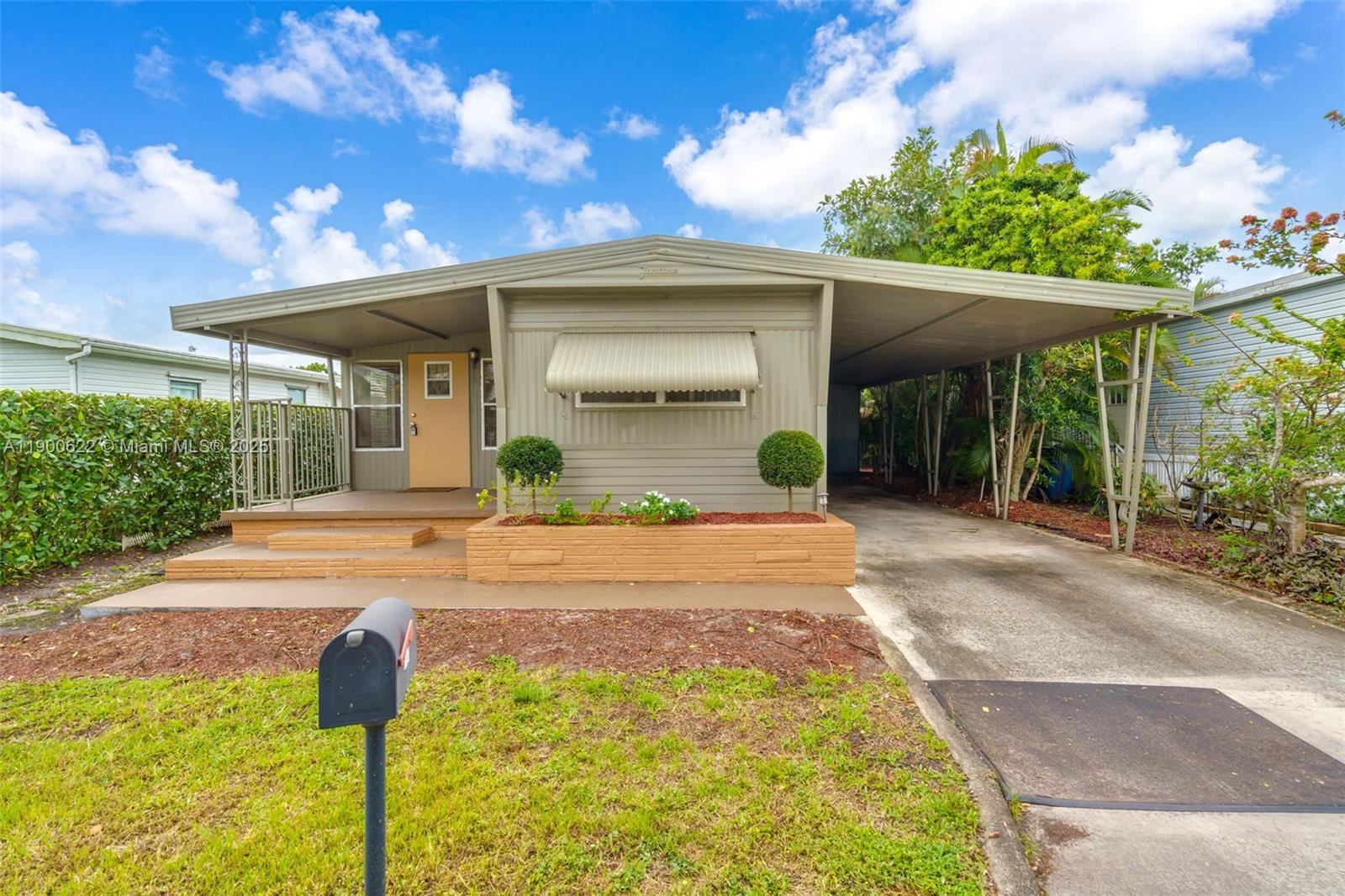 Take advantage of this great opportunity, perfect for investment or personal use! This manufactured 2 bedroom-1.5 bathroom home is in immaculate condition inside and out. Home has a multi-use shed, spacious backyard, and carport with concrete driveway. You own the land! 55+ Community with homeowners association. Call today and take a chance that you don't want to miss.