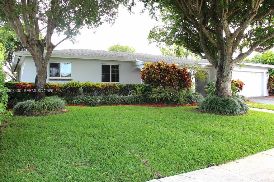 Nestled in the desirable Kendall Lakes area of Miami, this 5 bedroom 3.5 bath charming home sits on an expansive 9,800 sq ft lot, offering both space and character. The outdoor area is a true retreat, featuring a beautiful pool with a screened patio perfect for enjoying South Florida living while keeping mosquitoes at bay. A pergola covered entertaining space, along with an outdoor shower and sink, creates an ideal setup for gatherings and relaxation.
The backyard has a warm, cottage inspired feel, complete with a charming shed that adds both character and functionality. The inside of home offers traditional features and a welcoming layout, with impact windows and doors providing peace of mind.
Situated on a quiet street. The home is located in a well established, serene neighborhood that truly feels like home.   Interior photos coming soon.