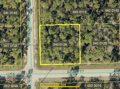 This 1/4-acre corner lot in Lehigh Acres offers a fantastic opportunity to build your dream home in a growing and desirable area. The lot features a prime location with easy access to main roads, providing both convenience and privacy. Surrounded by mature trees and lush greenery, this parcel offers plenty of space for your custom home, garden, or outdoor activities. Lehigh Acres is known for its tranquil atmosphere, yet it's still close to shopping, dining, schools, parks, Down town Fort Myers, Naples, Beaches, Whether you're looking to invest or create your ideal living space, corner lot .25 ACRE