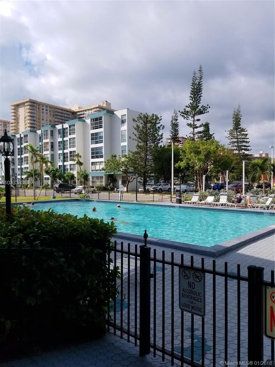 Fully furnished unit with updated bathrooms in the heart of Sunny Isles Beach. Very spacious 1 bedroom, 1.5 bathroom with a den and tile floors throughout the entire apartment. Large master bedroom with large walk in closet. Gated community with security on-site, a large community pool, and a gym. Low HOA fees! Walking distance to beach, restaurants, shops, and grocery stores.