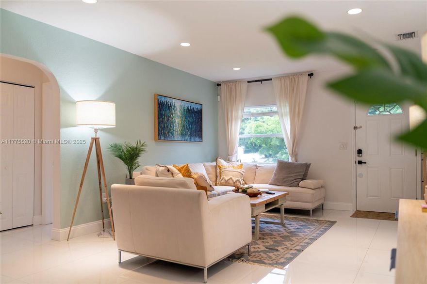 Welcome to ArtHaus Miami. This one-of-a-kind home invites you to experience the magic of Miami, a beautifully renovated retreat with a serene fenced backyard oasis. Enjoy sunset happy hours or relax with a good book in the hammock. Perfect for families and friends, this charming getaway provides a cozy, convenient escape that feels like home. Celebrity chef dining minutes away or enjoy your fully stocked kitchen when you choose to enjoy a meal at home.