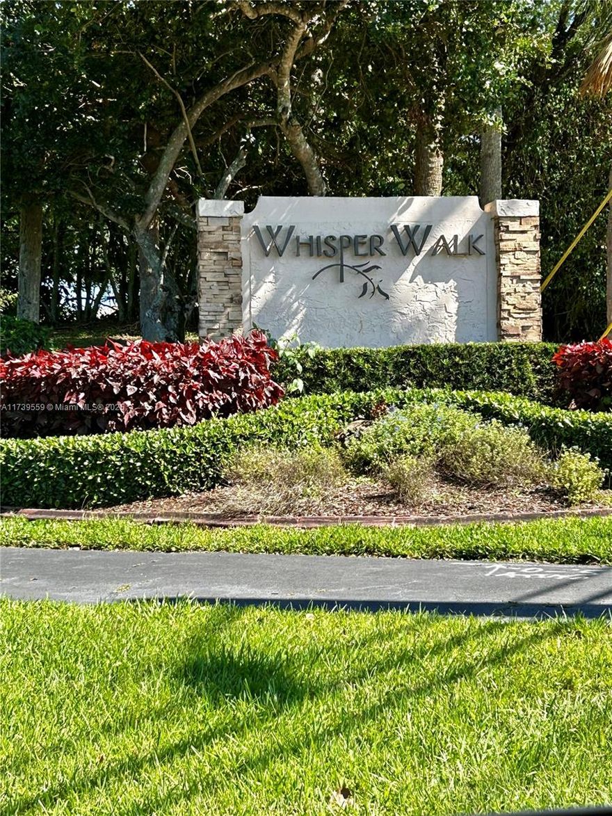 Discover this beautifully updated villa in the highly desirable Whisper Walk gated community! This bright and spacious 55+ home features a glass-enclosed patio for year-round enjoyment, a huge master bedroom with a large walk-in closet, and brand-new flooring—no carpet! Enjoy a spacious living/dining area and a convenient storage room. 2024 NEW ROOF INSTALLED.

Whisper Walk offers fantastic amenities, including a pool, tennis & pickleball courts, a fitness center, and scenic walking trails. Nestled in a serene, well-maintained setting, this home is perfect for those seeking an active and welcoming community. Don't miss this opportunity—schedule your showing today!