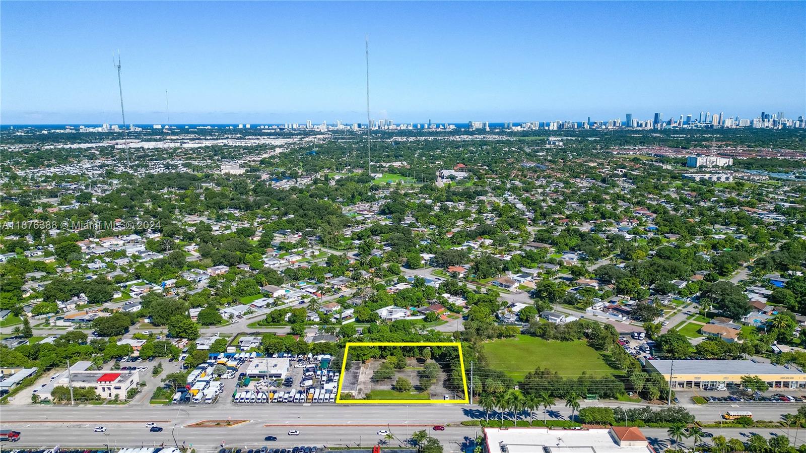This property, located at 3551 S State Rd 7 in West Park, FL, presents a unique opportunity for both end-users and developers. The site consists of a 2,553 SF building situated on a 37,476-square-foot lot, making it ideal for a variety of uses.
With its strategic location and transit-oriented (TOC) zoning, this property is a prime candidate for a national retailer/ an end-user or multifamily mixed use redevelopment, making it a valuable investment in a growing market.