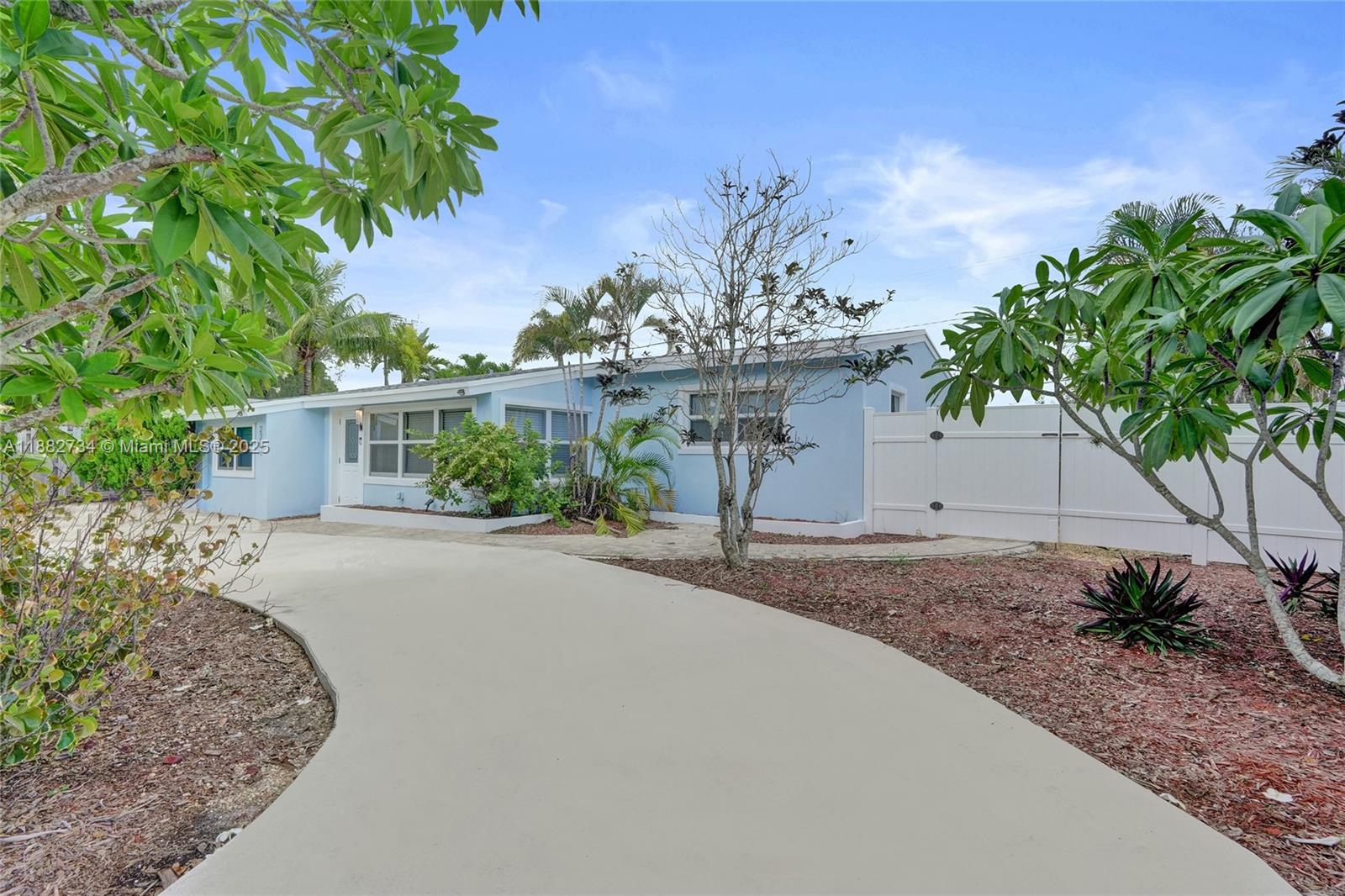 Welcome to this exceptional residence nestled in the heart of the picturesque Riverland. If you know, you know! This remodeled 4BR/2BA boasts quartz countertops, a modern kitchen, impact windows, and updated bathrooms. Pool, tiki hut & expansive lot perfect for entertaining. Fully fenced with ample space for boat, trailer & recreational equipment. Minutes from I-95, turnpike, short journey to the ocean by boat - no fixed bridges. Large circular driveway. New pool pump and flooring. 1019 sqft living area