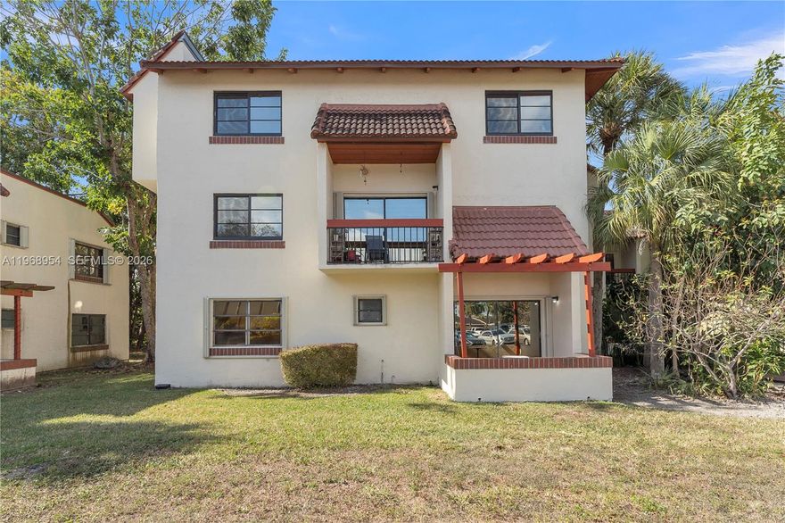 Rarely available 2/2 in community. Move-in ready first-floor home featuring fresh paint, recessed lighting, built out closets, new appliances, remodeled bathrooms, and tile flooring throughout. Enjoy easy access and a private patio perfect for relaxing. The community offers a clubhouse, pool, and tennis courts, and is conveniently located near schools, parks, shopping, and major expressways. Appraised for $335K, instant equity! No Special Assessments.