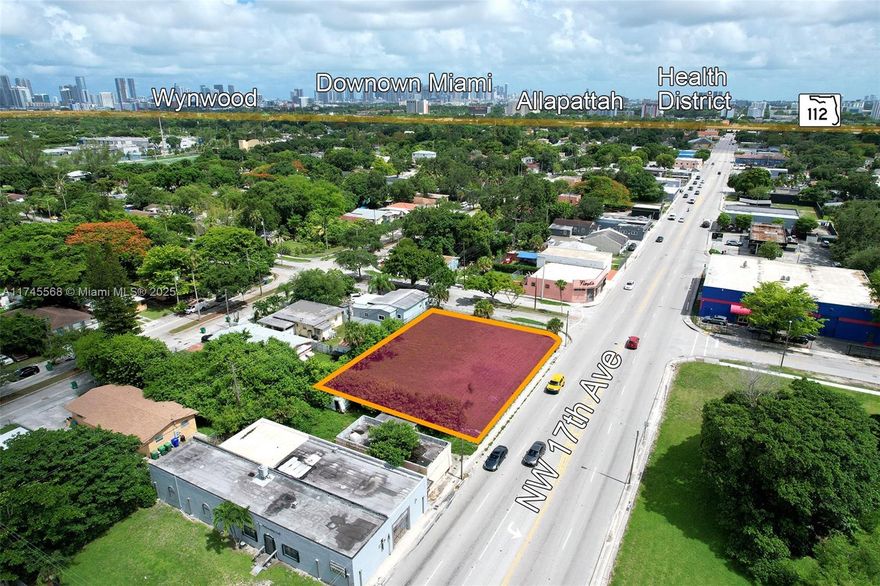 The Subject property is situated on NW 17 Ave in The City of Miami, a high traffic area with visibility and accessibility. This +/- 15135 SF lot has T5-O zoning that allows for 23 residential units by Right or a mix of Commercial and Residential uses with an emphasis on urban and transit-oriented development. The 144 linear ft of frontage along NW 17 Ave (SR441), enhances visibility and maximizes potential for signage and customer access. Located within a Qualified Opportunity Zone (QOZ), offering potential tax incentives for investors under the program fostering economic development in designated areas. The location has easy access to major transportation arteries and public transportation. Potential Live Local Act Development.