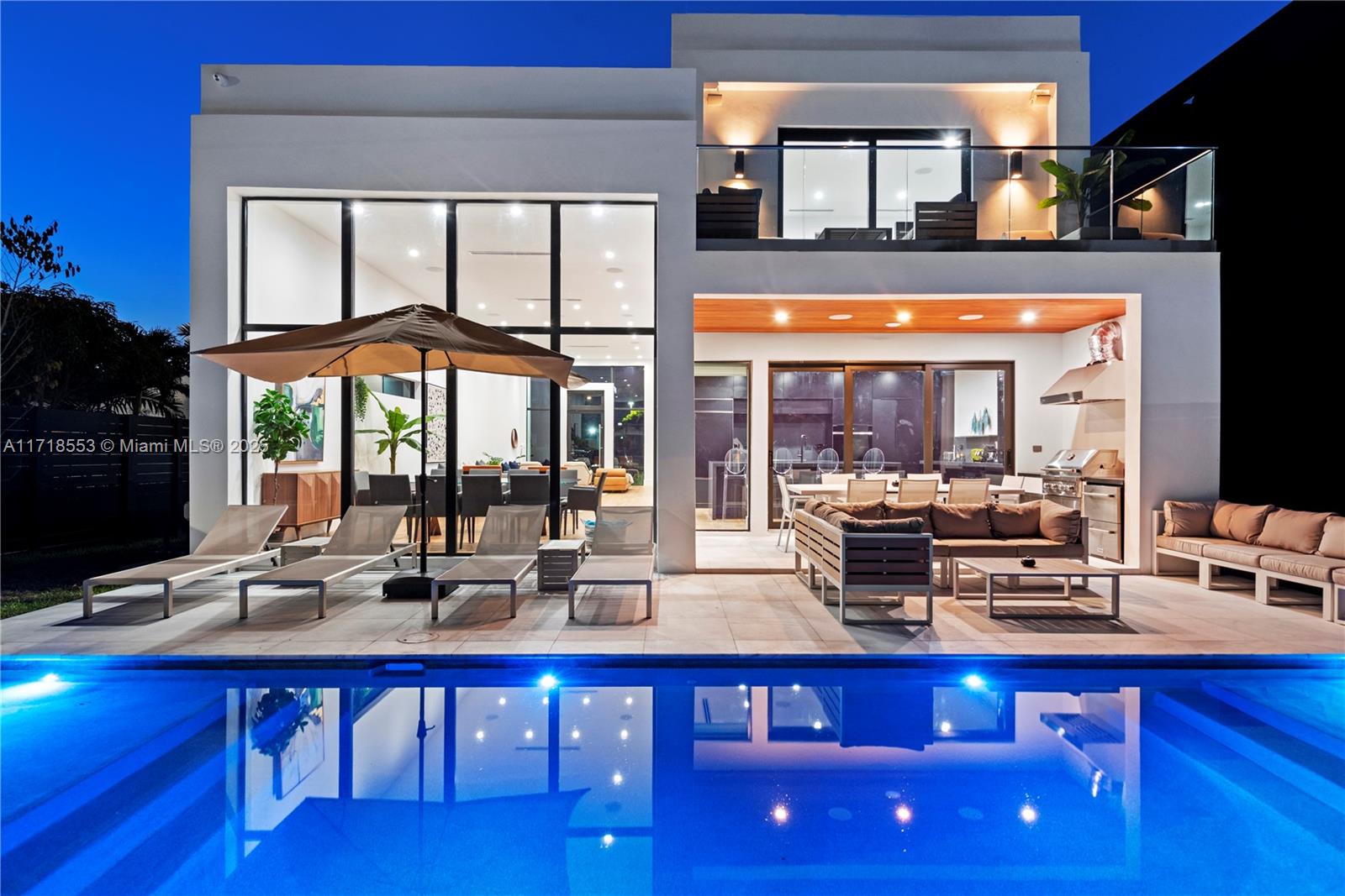 A few blocks from The Miami Design District sits this Modern villa offers 6-bedroom, 4.5-bathroom residence and with 3,642 total SQ/FT. Refined black kitchen features state-of-the-art appliances, with 13' ceilings expansive living spaces, complete with a pool and an outdoor patio boasting a BBQ area. The primary suite acts as a retreat, furnished with its own sumptuous bathroom. What truly distinguishes this property is its prime location 3 blocks from the Design District, 2 miles from Wynwood, 10 mins from Miami Beach. Act now—arrange a viewing today to avoid disappointment!