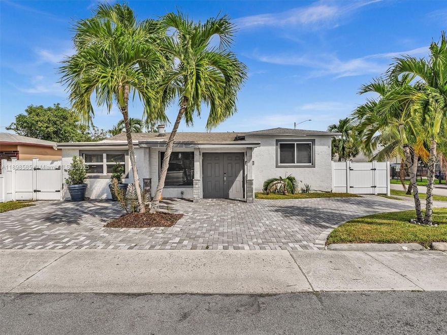 Beautifully Updated Home (2023) — ideally located just 12 minutes from the beach! This spacious property features 4 bedrooms, 2 1/2 bathrooms, and parking for 4 additional vehicles. Perfectly positioned between Miami and Fort Lauderdale, you’ll enjoy convenient access to both airports and cruise ports. Nearby attractions include Aventura Mall, the Brightline train to Disney, Margaritaville Resort, upscale restaurants, and premier entertainment like the Hard Rock Casino all just minutes away.With no HOA fees and Airbnb-friendly zoning, this home is a great choice for families or investors looking for short- or long-term rental income. The fenced backyard offers a private and secure space for children and pets.A modern, move-in ready gem in one of South Florida’s most sought-after locations!