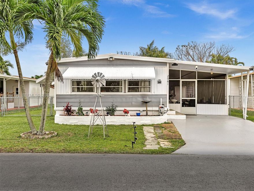 Golf Course Views + You Own the Land! Beautiful 3-bedroom, 2-bathroom double-wide home in the heart of Davie, FL, located in a peaceful 55+ community. This move-in ready home is fully furnished and features a spacious layout, a bright Florida room, fresh paint, a newly fenced yard, and a recently resurfaced roof. Enjoy relaxing golf course views from your own property with no lot rent. The home offers plenty of outdoor space. Conveniently located near shopping, dining, highways, parks, and all that Davie has to offer. A great opportunity for buyers looking for an affordable Davie home, golf course views, land ownership, and comfortable South Florida 55+ living. Financing available. Schedule your private showing today!
