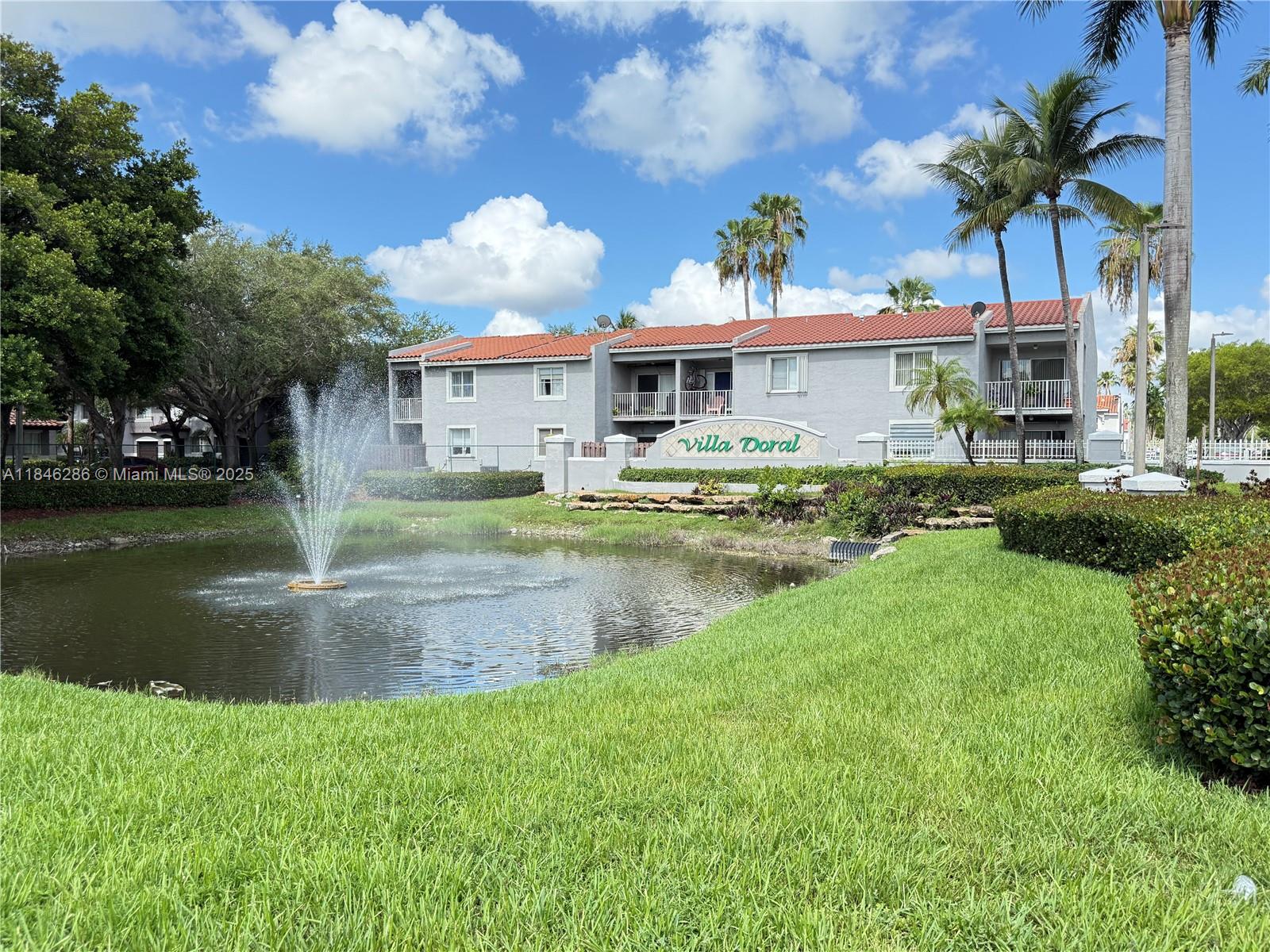 3 bedroom, 2 bath apartment in Villa Doral.Great community amenities include manned gate security,2 reserved parking spots & plenty of guest parking, and a community pool. Super location close to Tpike, shopping, dining & schools.