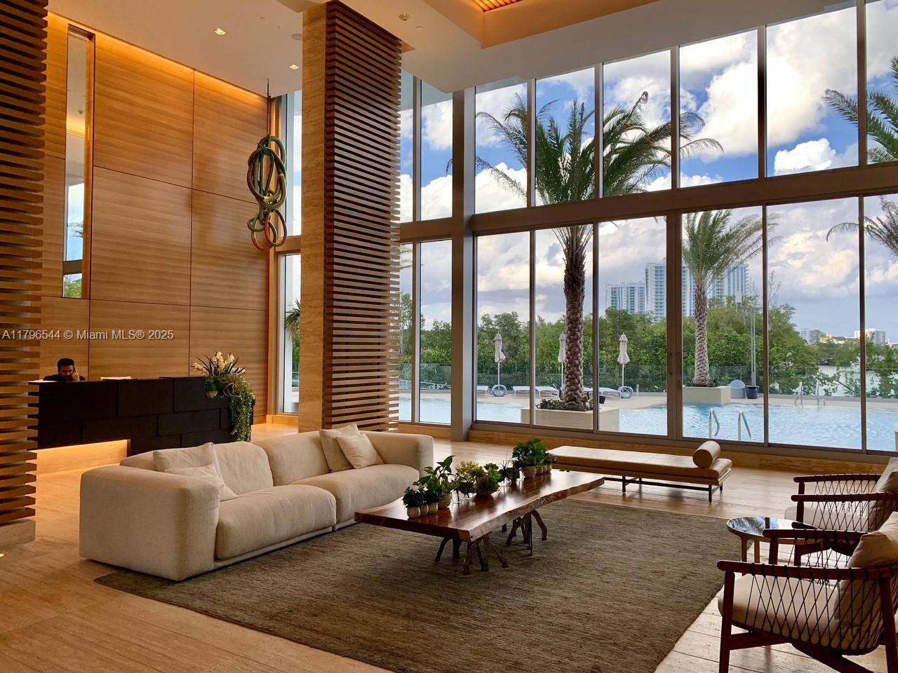 Breathtaking ocean and city views. Unit is facing north with great bay and Intracoastal views. 2 bedrooms, 2 bath condo with private foyer and a Den. Open kitchen layout with state-of-the-art appliances. Enjoy resort style living with 24-hour concierge, valet, security, car wash and pet grooming. Stay active with fitness center, yoga studio, spa, sauna, steam room and waterfront walking trail. Outdoor includes a pool, boat dock, paddle board, kayak, tennis, soccer, basketball and racquetball. Minutes from Aventura Mall and top beaches and dinning. Easy to show!