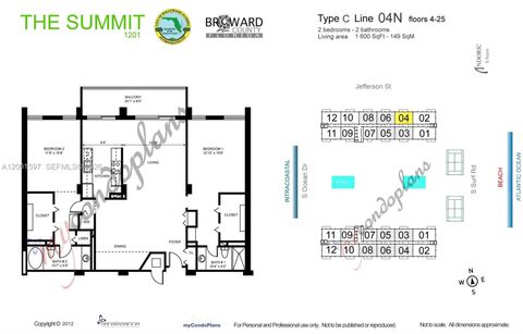 Tiny photo for 1201 S Ocean Dr #604N, Hollywood, FL 33019 (MLS # A12001597)