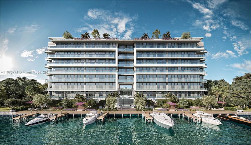 La Baia North is a new luxury, boutique bayfront condominium in Miami’s exclusive Bay Harbor Islands. Lower Penthouse 01 is a fully finished Four bedroom, Four and a Half bathroom Corner Penthouse featuring a private waterfront terrace with spectacular unobstructed waterfront views. Complete with private boat slips, La Baia North offers over 20,000 sqft of resort-style amenities including a 10,000 sqft rooftop amenity deck with spectacular waterfront views, pool with sun-shelf, summer kitchen and dining areas, heated soaking spa, dedicated kids area with a splash zone. Additional amenities include dock-side pick-up & drop-off area, water sports launch dock with Kayaks & more.