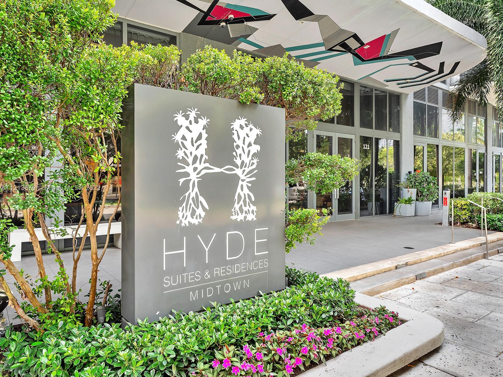This 1 bedroom + Den fully furnished suite is the best line in Hyde Midtown with amazing SUNSET SKYLINE and City views. The uniquely decorated unit has everything you need. This building has amazing amenities including the beautiful rooftop deck that features an infinity pool that is lined by palm trees and private cabanas, tennis, putting green, spa + steam room, business center, kids room, game & club room, and media room. The building is conveniently located in the center of Midtown with 5-star restaurants, shopping, cafes & TRADER JOES. Perfectly situated between the Design District and Wynwood. It is our pleasure to welcome you home to HYDE MIDTOWN!