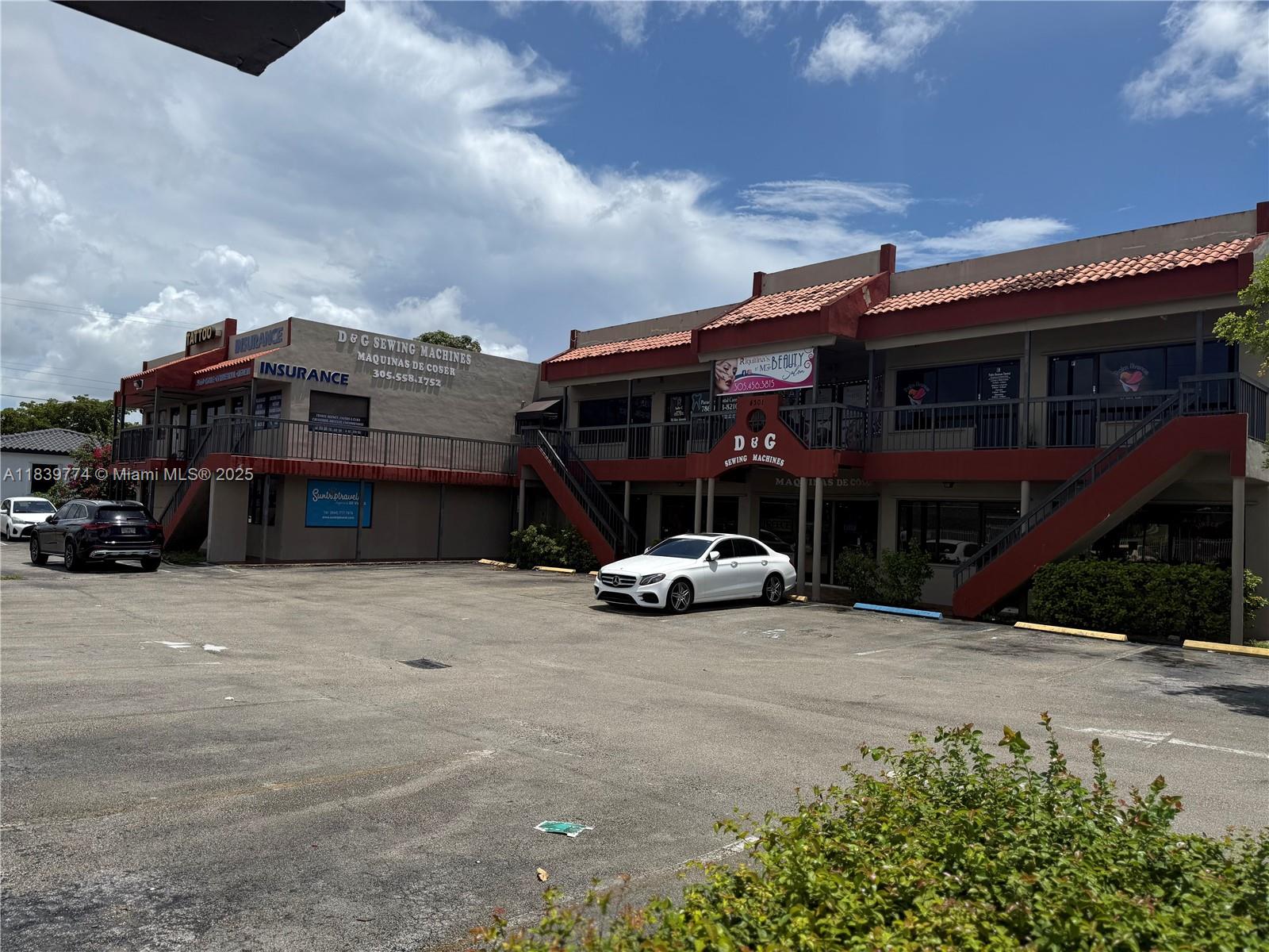 Office Retail space available for Lease . Excellent location with plenty of parking spaces. 2 story commercial building with high traffic in Heart of Hialeah .Very heavy traffic with over 28,000 cars daily .