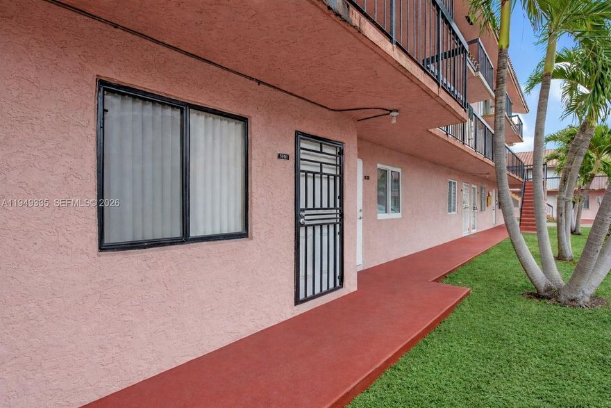 Well-maintained 1 bedroom, 1 bathroom condo located in Hialeah Villas Condo. First-floor unit in original condition featuring washer and dryer inside the unit. Great opportunity to personalize or renovate to your taste. Conveniently located and easy to show.