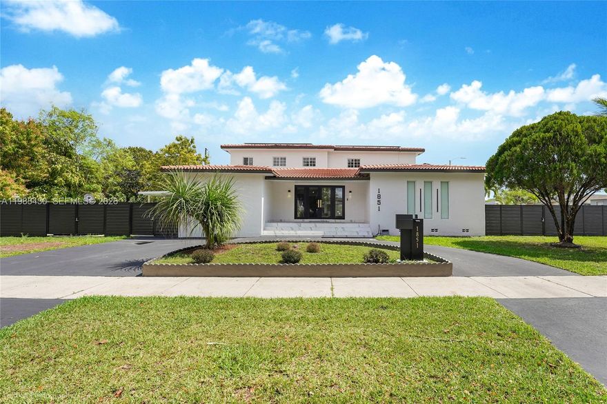 Completely remodeled oversized residence in a prime Miami location near Miami International Airport and the upcoming Miami Freedom Park. This expansive home features 7 bedrooms and 5 bathrooms across 4,073 sq ft of living space on a generous 12,343 sq ft lot. Upgrades include high-end finishes, tile flooring throughout, impact windows and doors, and all-new electrical. The property is equipped with three new A/C units, energy-saving solar panels, and a roof that is less than 5 years old. Private and fenced large yard offers ample space for a pool, RV, or boat, making it ideal for both end-users and investors seeking flexibility and future potential. A rare opportunity combining size, condition, and location.