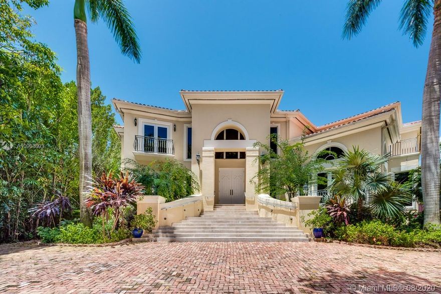 Cocoplum best wide water location and view! If your buyer wants everything, this isit! 22,546 sf lot, 236 ft of waterfront/50 ft dock/lift on wide, beautiful Lago Minore. High ceilings, impact windows and doors frame, magnificent water views. Formal living and dining, spacious family room/bar opento covered terraces, summer kitchen, cabana bath. 6 bedroom suites, separate office and media. Master with sitting,2 walk-ins, terrace, spacious bath suite. 2008: New stone floors, generator, elevator. Large storage area. One highbridge to Bay. Bring offers! SF is adjusted as per Tax Roll. Adjusted Square Footage is 6,885 Sq Ft. LA & TA not available. Lot SF from site plan attached. Vacant. Easy to Show.