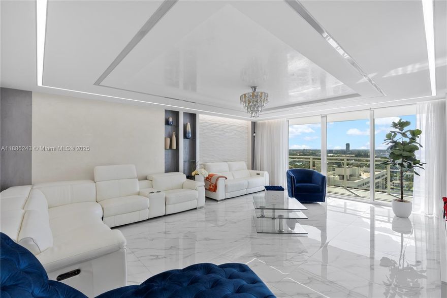 Welcome to Residence 2127 at Parker Plaza. This beautifully updated high-floor condo offers wide Intracoastal and city views from every room. Featuring 3 bedrooms and 2 bathrooms, the home boasts a spacious layout with floor-to-ceiling windows and a private balcony ideal for enjoying sunsets over the water. The modern kitchen includes stainless steel appliances and custom cabinetry. Parker Plaza is a full-service oceanfront building with resort-style amenities including beach service, pool, fitness center, sauna, valet, concierge, BBQ and 24-hour security. Ideally located near fine dining, shopping, and entertainment in Sunny Isles and Aventura, and just 15 minutes from Fort Lauderdale International Airport, this residence combines comfort, convenience, and value.