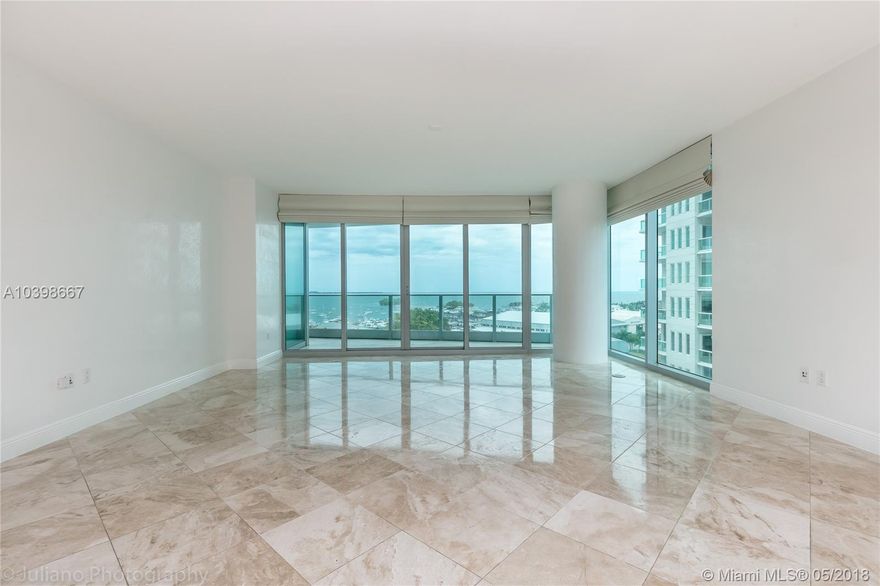 Luxurious 3/3 apartment in Prestigious Grovenor House Residences. Amazing Biscayne Bay and City Views , enjoy the Sunrise in one side and indulge with amazing Sunsets from the other side of the unit!!!
Snaidero kitchen with Miele, Subzero and Thermador appliances. Gorgeous master suite with her/his closets and relaxing master bath. Two more bedrooms with an on suite bath and a large laundry room with Bosh washer and dryer complete the layout of this marble. Enjoy a beautiful day at the infinity pool , pamper yourself at the spa or choose between exercising at the state of the art gym or playing tennis on the hard surface lighted tennis court.
Must see unit!!