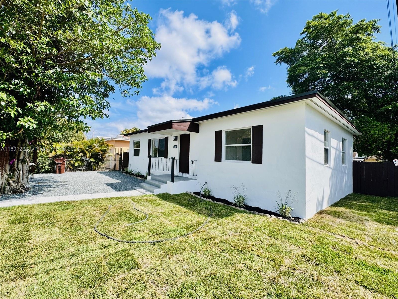 Location, Location, Location!!!! This home features a nice kitchen with stainless steel appliance, beautiful bathroom, floors, baseboards and more.... a Must See!!!! Large yard great for kids to play. The property has a well. Roof was just done, March 2024. Great area in Hialeah, going through expansion and redevelopment. Call today to schedule your showing. Don't miss out on this great opportunity. THIS PROPERTY CAN BE RENTED WITH AN OPTION TO BUY. See Broker Remarks for more Information & SELLERS CONCESSIONS!!!!