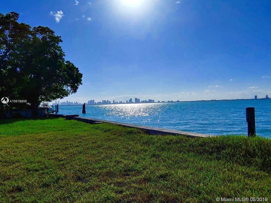 Build your dream home! Located on the exclusive Upper portion of North Bay Road, the lot benefits from aprox 100 linear feet of waterfront with unobstructed wide bay views of Downtown Miami. A magnificent estate can be designed to enjoy breath taking views of Biscayne Bay with picture perfect sunsets views. Architectural drawings are available for a luxury home that has been approved by the Design Review Board. Buy both 5830 and 5840 North Bay Road for $14.9mm for a west facing plot of over 36,000 sqft and 200 linear ft on the water!