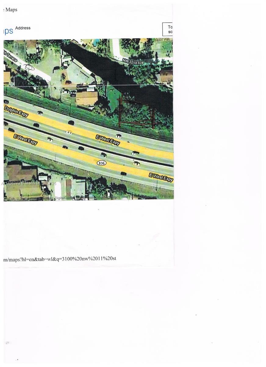 Back on the market!
Rare opportunity to acquire this vacant lot zoned duplex off the dolphin expressway. This lot is landlocked and must acquire an easement from the city of miami to build a small alley street against xpressway wall or a small access bridge from the end of 32 ave where street ends and the canal splits.
Can be possibly used for boat storage accessing docks through end of 31 ave or 32 ave.
Buyer needs to do a survey and do own due diligence. This ia a bargain at this price and location in the heart of miami!
Text owner/agent for more info
