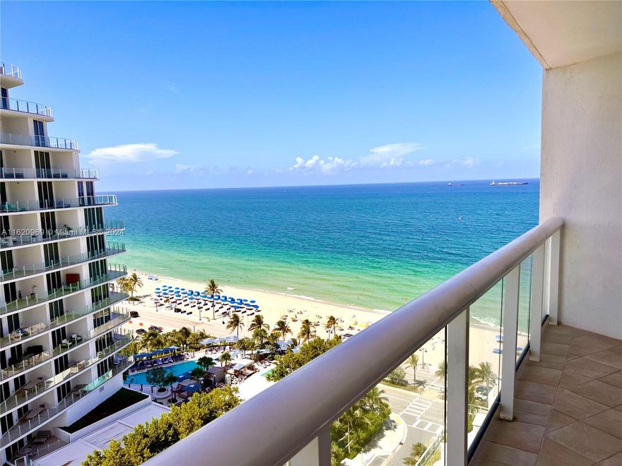 Hilton Q Club luxury condo-hotel located in the heart of Fort Lauderdale beach. Walk to restaurants, shopping, or just stay and enjoy the on-site amenities in this first class building. Unit features spectacular ocean views. Fabulous pool, workout room, spa and of course you can always order room service! Owners can occupy up to 120 days per year. 60 days from Nov 5-April 15 and 60 days from April 16 to Nov 14.  You can rent it on your own or the Hilton has a rental program to help you rent the unit when you are not using it.