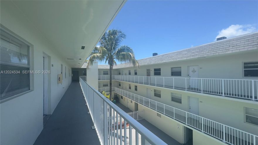 Great opportunity to own a spacious 1-bedroom, 1-bathroom condo located in a gated community with a convenient central location. This well-maintained unit offers a comfortable and functional layout, fresh interior paint, new A/C, electric stove, refrigerator, and plenty of natural light throughout. The property also includes one assigned covered garage parking space. Located in a secure 3-story building with elevator access, residents enjoy amenities such as on-site laundry facilities and a community swimming pool within the interior courtyard. The building has recently completed significant upgrades and passed its 50-year recertification improvements. Ideal for both investors and primary residents, this property is conveniently located near Florida International University, Barry University, and Interstate 95, offering easy access to shopping, dining, and major highways.Please contact the listing agent for additional information or to schedule a private showing.
