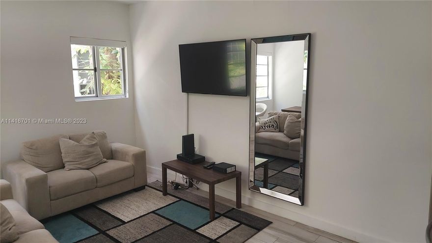 Great opportunity to live in Miami, Beach! The flat is well divided and features wood ceramic floor all over, Italian style kitchen with stainless steel appliances, glass shower, washer and dryer. Tv cable and Wi-Fi included in the rent price. Elena condo is one of the the best option to enjoy south beach in a newly remodeled apartment with all the comforts and needs of a home, do not miss the opportunity. Location is great, steps from Lincoln Rd mall and a few blocks from the beaches.