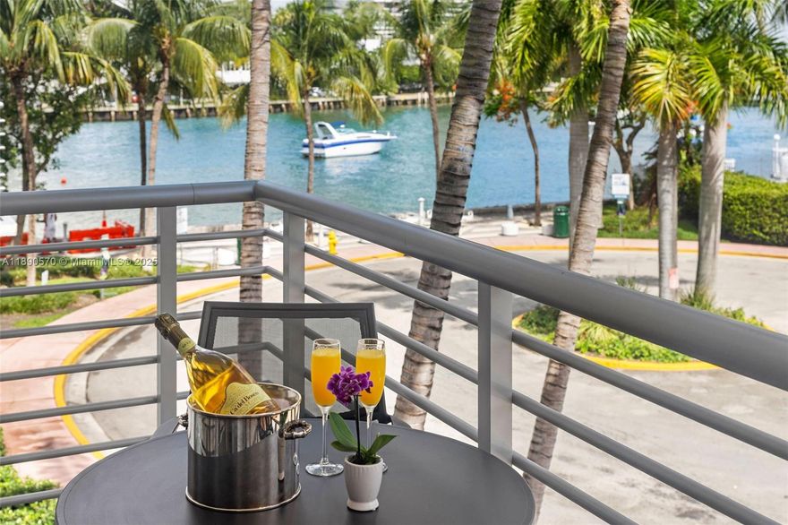 Start your mornings with coffee on the balcony, taking in serene views of the Intracoastal from this fully renovated South Beach residence. Designed with a modern aesthetic and finished with high-end, luxurious touches, this home offers a refined living experience in a peaceful, boutique building. Located just two blocks from Lincoln Road, enjoy easy access to premier dining, upscale shopping, and vibrant nightlife. The beach is just a scenic bike ride away. Amenities include a newly redesigned pool, assigned and guest parking, secure bike storage, and shared storage space. A rare opportunity to own a turnkey, design-forward home in the heart of South Beach.