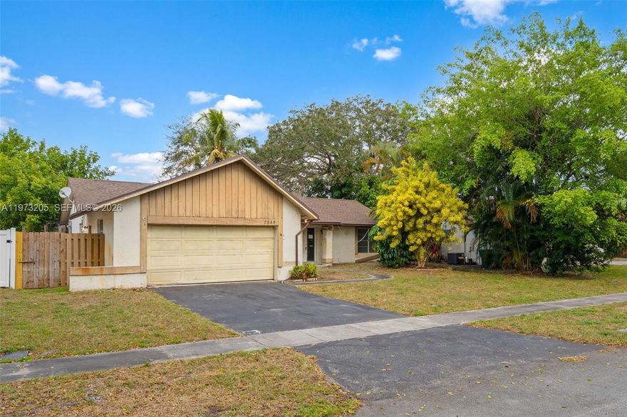 Opportunity knocks with this 2-bedroom, 2-bath single-family home offering over 1,500 square feet of living space and a private pool. This property requires a complete renovation, making it ideal for investors, flippers, or buyers looking to fully customize a home from the ground up.

The layout offers spacious living areas and solid potential, providing a blank canvas to redesign and modernize. The backyard features a pool that, with the right updates, can be transformed into a true outdoor retreat.

No association means no rental restrictions or HOA approval — a major plus for investors. Conveniently located near major highways, shopping, dining, and schools.