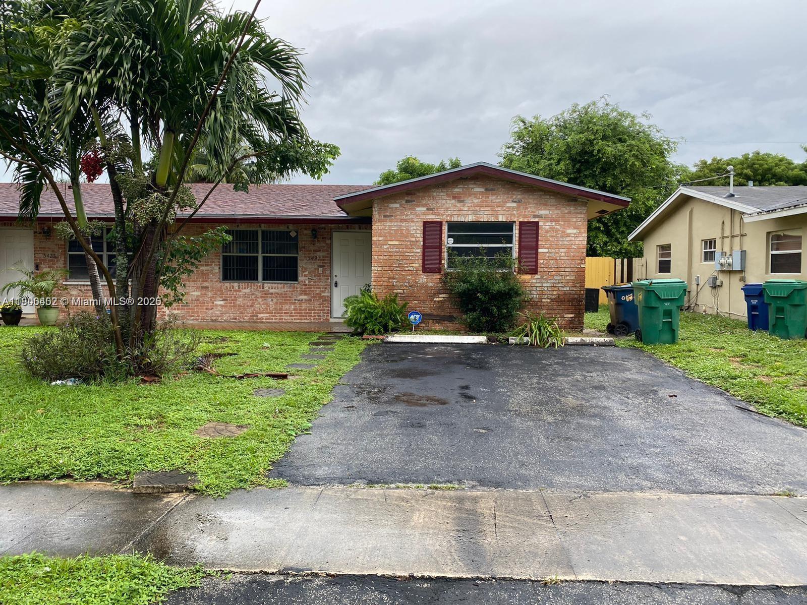 Rental Property at 5425 Nw 16th Ct, Lauderhill, Miami-Dade County, Florida - Bedrooms: 2 
Bathrooms: 1  - $2,100 MO.