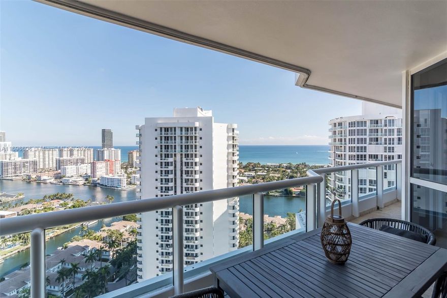 PRICED TO SELL AND MOVE QUICKLY! Experience luxurious living in Aventura with exclusive FRONT OCEAN, INTRACOSTAL views from this sought-after Line 01 unit! Enjoy breathtaking views from every window and the spacious balcony.

This unit offers exceptional convenience with a designated GARAGE space located CLOSE to the elevator and a trash chute right next to the unit. This unit has a unique feature: the AC unit is located outside the apartment. it's the only line in the building with the system positioned externally.

The building is undergoing major renovation. Perfectly located near major roadways, Aventura Mall, and walking distance to a full-service Marina. Don’t miss this opportunity!

There are 2 special assessments paid by the seller!