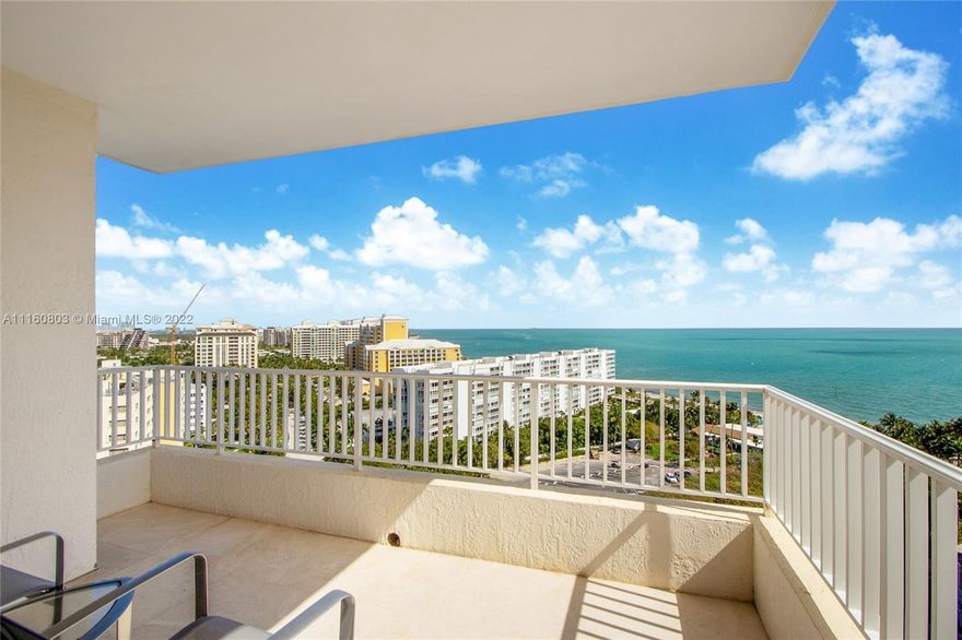 High Floor, CORNER UNIT, With Direct Ocean, Bay, Sunset & Miami Skyline Views!   Unique, Flexible Floor Plan (3030 Square Feet As Per Developer) Offers Ability To Convert To 4 Bedrooms.    Southeast, Wraparound Location Offer FOUR TERRACES!     IMMACULATE CONDITION!