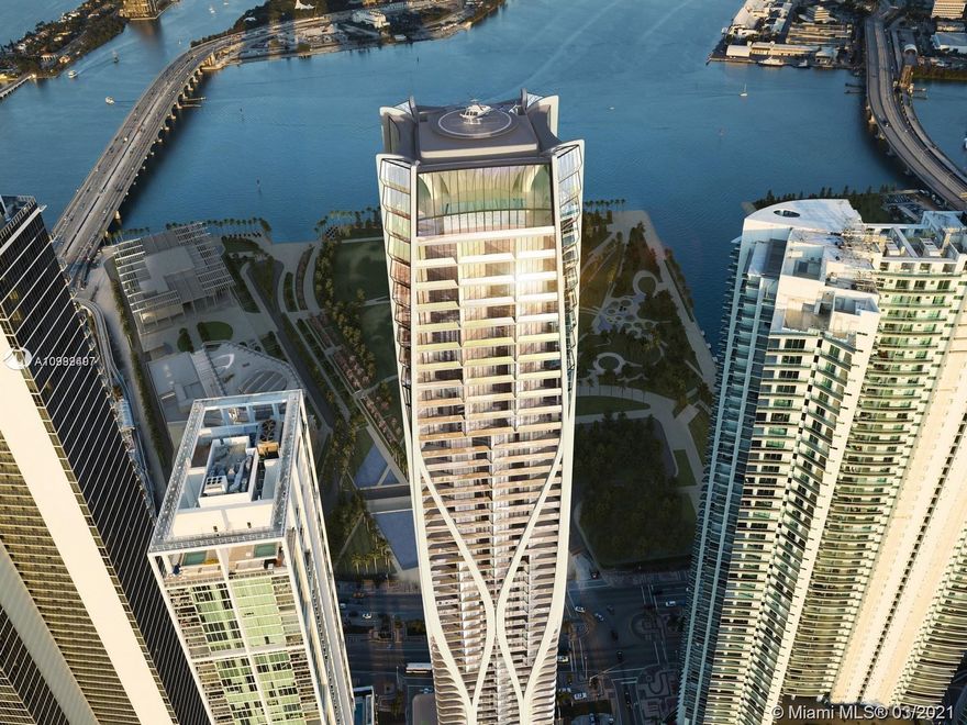 Prestigious Residential Luxury Condo by Zaha Hadid, a Pritzker Award- winning Architect, One Thousand Museum. This 1/2 floor residence boasts 4,876 Sqft with a flow-through floor plan, Unobstructed Panoramic east, south and west views. The Unit showcases 4 bedroom and 5.5 bath, with a large terrace and exceptional Master bedroom facing east providing breathtaking sunsets views of Biscayne Bay. Top of the line finishes include Poliform Kitchen Gaggenau & Subzero Appliances, Dornbracht & Duravit Fixtures, Crestron Home Automation. One Thousand Museum provides a six-star lifestyle with exceptional service and amenities!