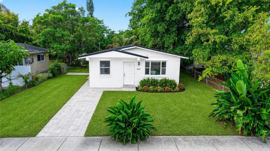 2020 ROOF! This well-maintained 4 BEDROOM single-family home in Fort Lauderdale’s Rock Island neighborhood sits on a generous 7,700 sq ft lot, offering plenty of outdoor space and potential for future expansion. The home features a mix of tile, TERRAZZO, and laminate flooring. The kitchen & bathroom were updated in 2010 and a side utility room for the washer and dryer. Big-ticket items are already handled. A/C from approx 2020 & public sewer connection. Whether you're an investor looking for strong rental potential or looking for value in a growing area, this property delivers. New homes are actively being built in the neighborhood. Located super close to i95, schools, Brightline, Tri-Rail, downtown Fort Lauderdale & the Beach, and surrounded by great neighbors, this home offers practicality and excellent long-term upside. Plus your kids don't need you to drive them to Rock Island Elementary, or William Dandy Middle, both are just a block away!