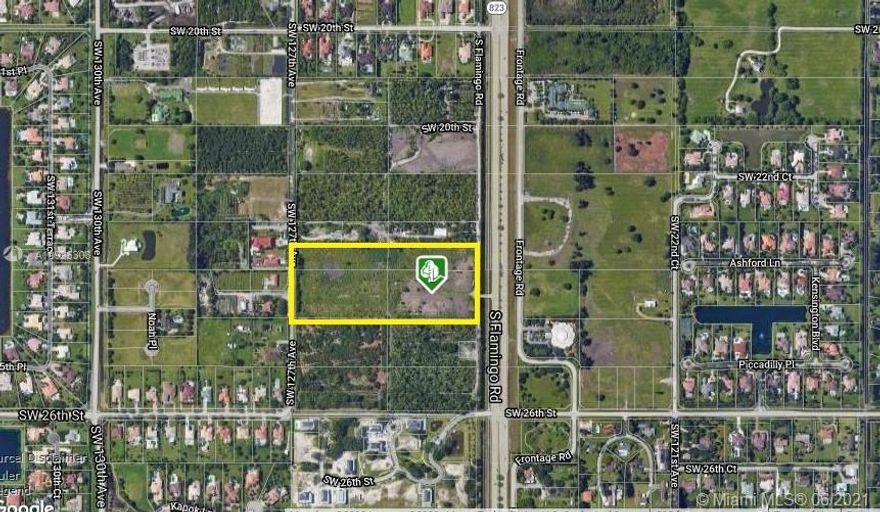 RESIDENTIAL LAND 14.2 ACRES, FLAMINGO FRONT. ONE HOUSE PER ACRE IN MORE THAN TWO MILLIONS HOUSES AREA.